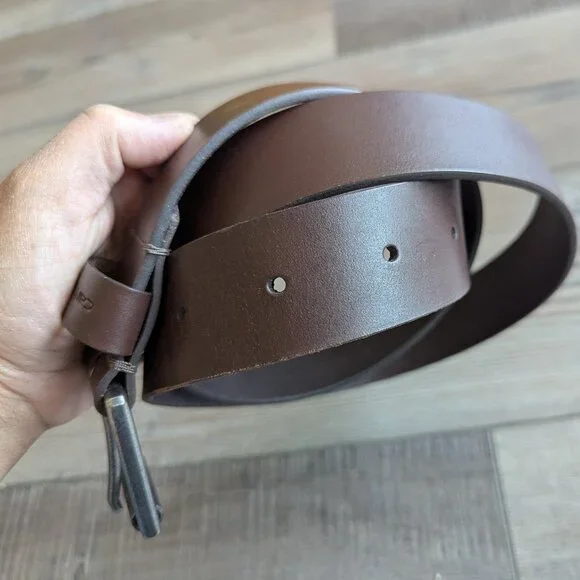 Carhartt Men's Roller Buckle Full Grain Leather Work Belt in Brown 42 - Picture 4 of 9